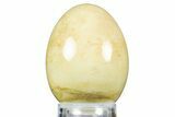 Polished Tremolite Jade Egg - Australia #312673-1